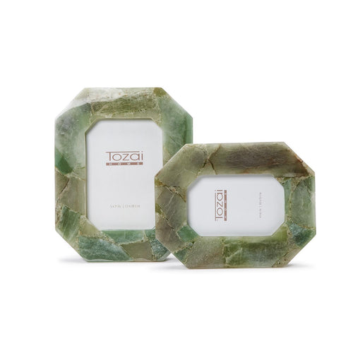 Green Quartz Octagon Photo Frames