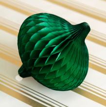 Load image into Gallery viewer, Hester &amp; Cook Honeycomb Paper Tapered Ornaments - S/4
