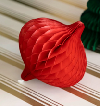 Load image into Gallery viewer, Hester &amp; Cook Honeycomb Paper Tapered Ornaments - S/4

