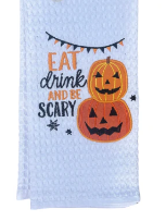 Load image into Gallery viewer, Halloween Waffle Towel - Final Sale
