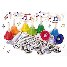 Load image into Gallery viewer, Hand Bells Jingle Bells Party Crackers - 8pk
