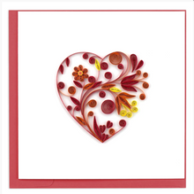 Load image into Gallery viewer, Heart Greeting Quilling Card
