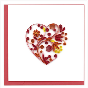 Heart Greeting Quilling Card
