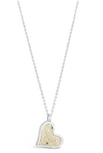 Load image into Gallery viewer, Dune Jewelry Tilted Heart Necklace- False Bay - San Juan Island, Washington
