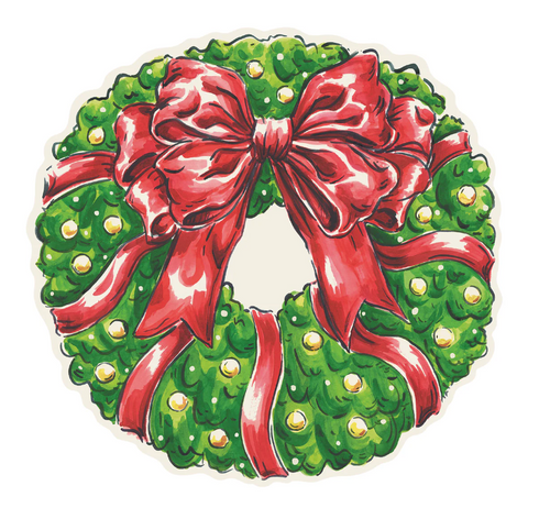 Hester & Cook Die-Cut Holiday Wreath Placemat