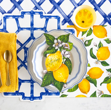 Load image into Gallery viewer, Hester &amp; Cook Die-cut Blue Bamboo Placemat - 12 sheets
