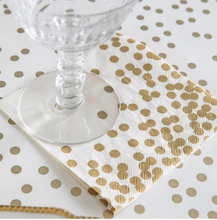 Load image into Gallery viewer, Hester &amp; Cook Gold Confetti Paper Napkins
