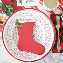 Load image into Gallery viewer, Hester &amp; Cook Stocking Table Accent on a holiday table
