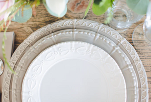 Historia Dinner Plate - Greystone - FINAL SALE