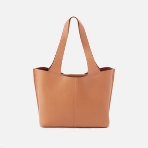 HOBO Vida Tote in Micro Pebble Leather - Biscuit