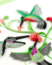 Load image into Gallery viewer, close up of quilled hummingbird
