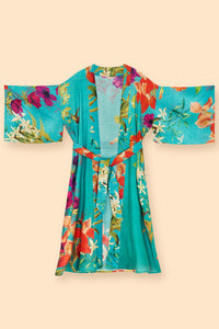 Hummingbird at Dusk Kimono Gown