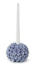 Load image into Gallery viewer, Hydrangea Flower Taper Candle Holder with white candle
