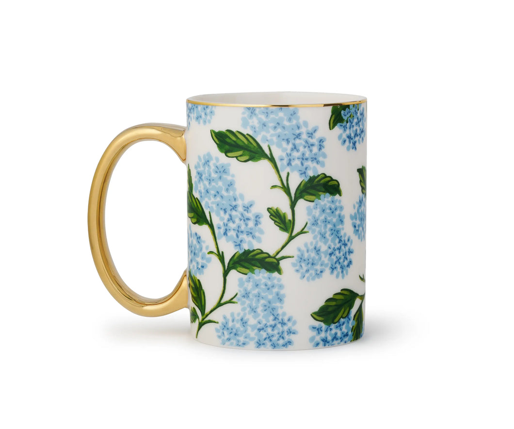 Rifle Paper Hydrangea Porcelain Mug