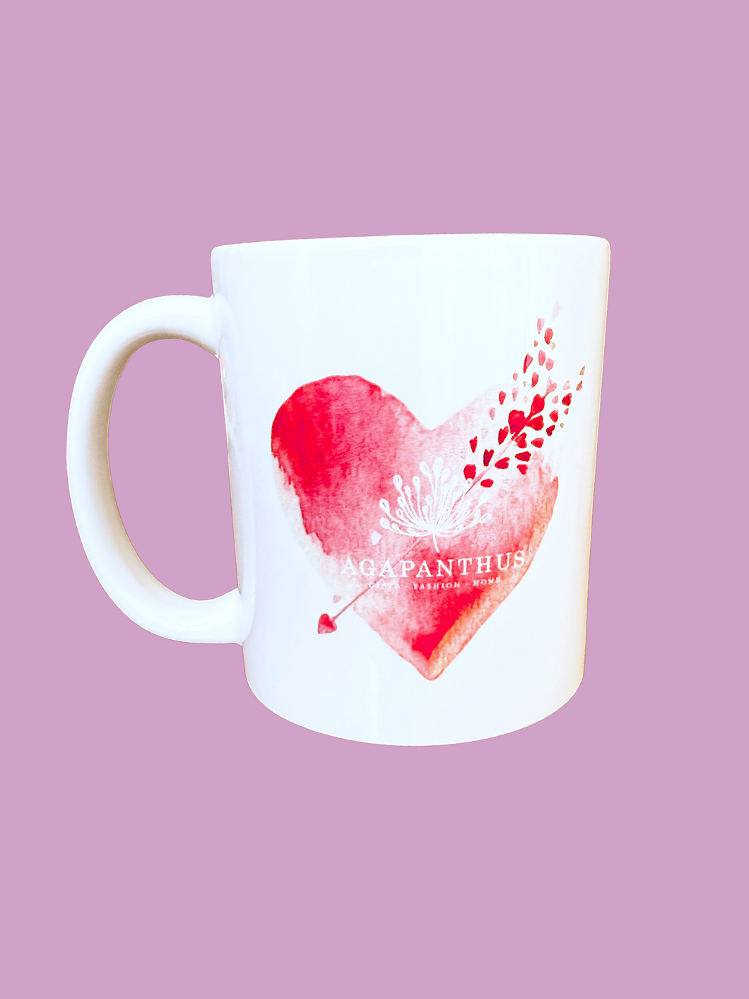 Custom Agapanthus Valentine Mug
