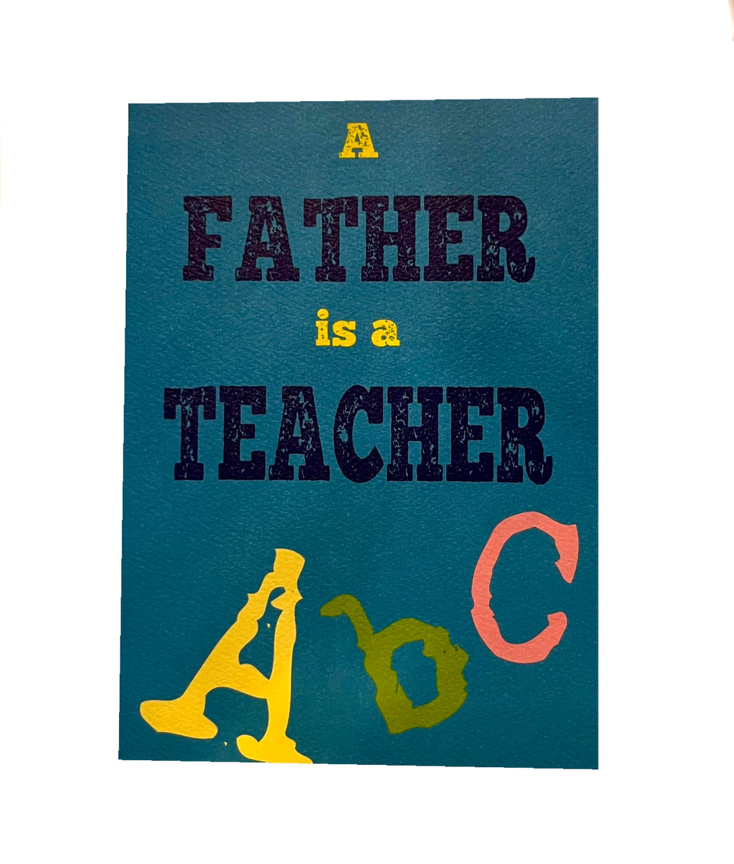 Alphabet Father’s Day Card