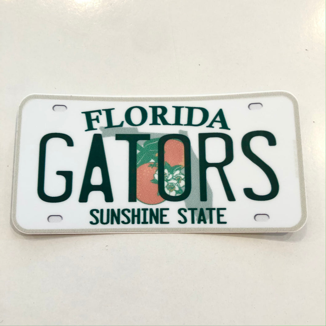 GATORS License Plate Sticker