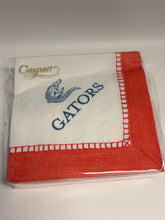 Load image into Gallery viewer, Caspari GATORS Custom Linen Border Cocktail Napkin
