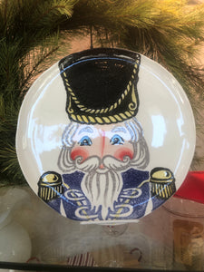 Vietri Nutcrackers Blue Dinner Plate