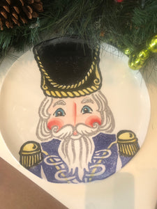 Vietri Nutcrackers Blue Dinner Plate