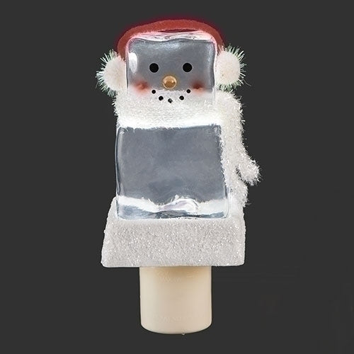 Icecube Snowman Nightlight - 6”H