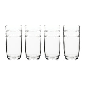Juliska Isabella Acrylic Large Tumbler Set/4 - Clear