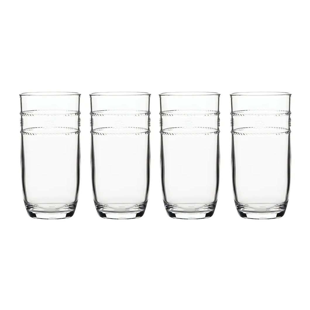 Juliska Isabella Acrylic Large Tumbler Set/4 - Clear