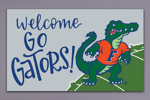 Welcome Go Gators Florida Door Mat