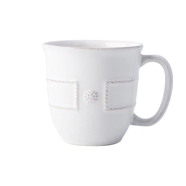 Juliska Berry and Thread French Panel Coffee/Tea Cup - Whitewash