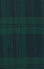 Load image into Gallery viewer, navy blue and green plaid 
