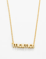 Spartina 449 Sea La Vie Necklace Mama in gold Script