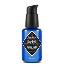 Load image into Gallery viewer, Blue and black bottle of Jack Black Beard Oil
