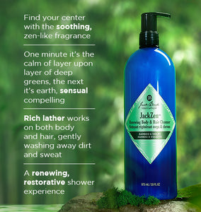 graphic about Jack Black JackZen Renewing Body & Hair Cleanser