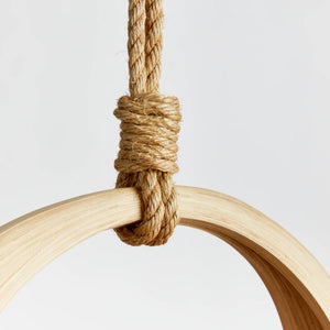close up of rope tie