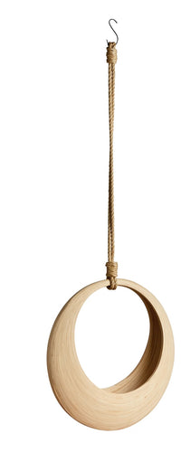 Bamboo Hanging basket on rope