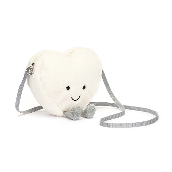 Jellycat Amuseables Cream Heart Bag