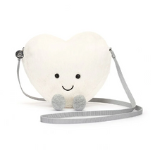 Load image into Gallery viewer, Jellycat Amuseables Cream Heart Bag
