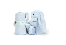 Load image into Gallery viewer, Jellycat Bashful Baby Blue Bunny Soother
