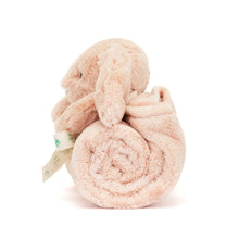 Load image into Gallery viewer, Jellycat Bashful Blush Bunny Blankie side view
