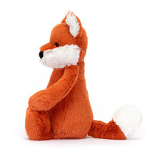 Load image into Gallery viewer, Jellycat Bashful Fox Cub side view showing long tail
