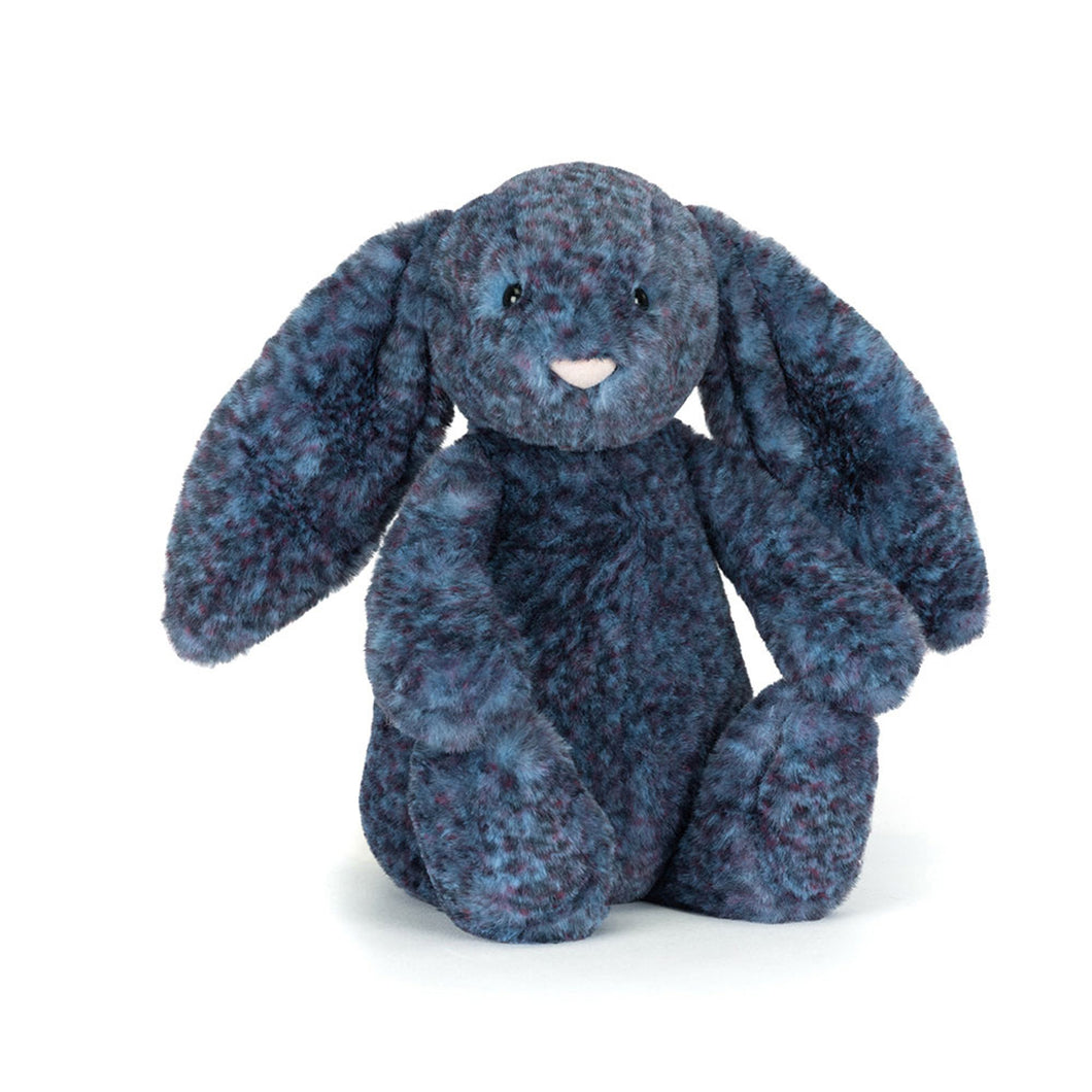 Dappled blue Jellycat Bashful Hopscone Luxe Bunny Original