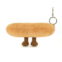 Load image into Gallery viewer, Back view of the Jellycat Amuseables Baguette Bag Charm
