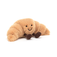 Load image into Gallery viewer, Amuseables Croissant with smiling face a feet
