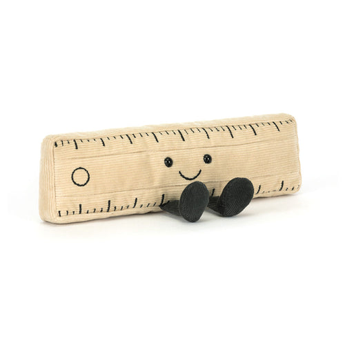 Jellycat Amuseables Ruler with smiling face and little legs