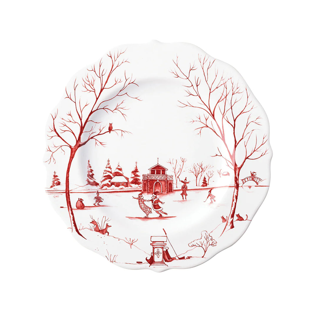 Juliska Country Estate Winter Frolic Dessert/Salad Plate - Ruby