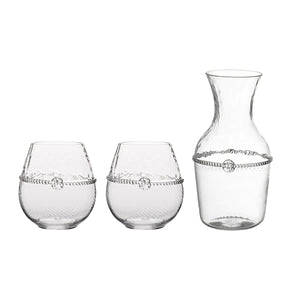 Juliska Graham Carafe and Stemless Red Wine Set/3pc