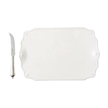 Load image into Gallery viewer, Juliska Berry and Thread 15” Serving Board with Knife - Whitewash
