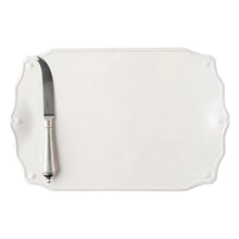 Load image into Gallery viewer, Juliska Berry and Thread 15” Serving Board with Knife - Whitewash
