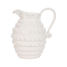 Load image into Gallery viewer, Juliska Jardins du Monde Ceramic Pitcher - Whitewash
