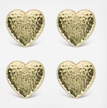Load image into Gallery viewer, Juliska Berry and Thread Heart Napkin Ring S/4 - Gold
